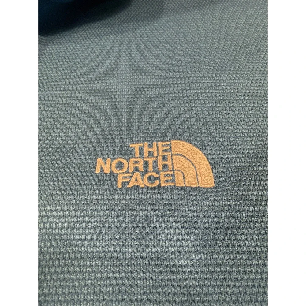 THE NORTH FACE Men's Full Zip Waffle Knit Jacket XXL‎ Teal Thermal CJJ2